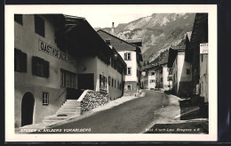 AK Stuben A. Arlberg, Strassenpartie Mit Gasthof Alte Post  - Autres & Non Classés