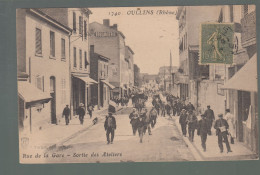 CP - 69 - Oullins - Rue De La Gare - Sortie Des Ateliers - Oullins