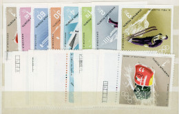 1968 Téli Olimpia (III.)  Vágott Sor + ívsarki Sor - Unused Stamps