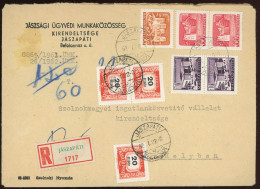 JÁSZAPÁTI 1962. Érdekes, Helyi, Portós, Ajánlott Levél - Lettres & Documents