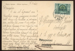 BUDAPEST 1943.10. Képeslap Erdélybe , Tábori Postára Küldve, "Megszünt, Vissza" Bélyegzéssel - Storia Postale