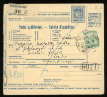 BAKONYCSERNYE 1926. Csomagszállító Postaszemélyzeti Kedvezménnyel Makóra Küldve, érdekes Darab! - Briefe U. Dokumente