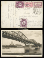 ESZTERGOM 1924. Képeslap, Ausztriába Küldve, Portózva, érdekes! - Covers & Documents