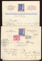 RÁKOSPALOTA  1926. Dekoratív, Petőfi Bélyegképes Kp Bérmentesítésű értéklevél Csehszlovákiába Küldve - Covers & Documents