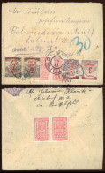 1922. Levél Ausztriából Budapestre , Négybélyeges Inflációs Portózással - Briefe U. Dokumente