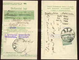 BÉKÉSCSABA 1923. Befizetési Lap 150K Ritka! - Covers & Documents