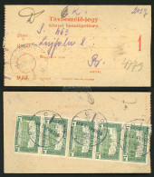 SOPRON  1920. Távbeszélő Jegy állami Beszélgetésre, 5*1,20K  Ritka! - Lettres & Documents