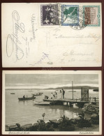 BALATONFÜRED 1925. Régi Képeslap, Sport Bélyegekkel! - Lettres & Documents