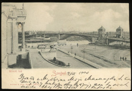 SZEGED 1900. Régi  Képeslap, Belgrádba Küldve - Hongrie