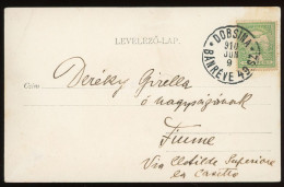 SZTRACZENA 1910. Régi Képeslap, Luxus Dobsina-Bánréve Mozgóposta Bélyegzéssel - Lettres & Documents