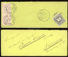 SZLAVONVERŐCE 1899. Szép Levél 2*2Kr + 1Kr érmentesítéssel Sopronba Küldve - Covers & Documents