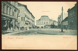 SZEGED 1899. Klauzál Tér, Európa Szálló, üzletek,  Ritka, Régi Képeslap - Hongrie