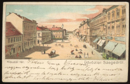 SZEGED 1900. Régi Litho  Képeslap - Hongrie