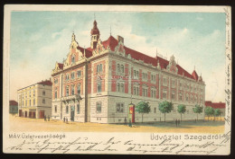 SZEGED 1900. MÁV üzletvezetősége, Kiadja Endrényi Imre, Kosmos Litho, Régi Képeslap - Hongrie