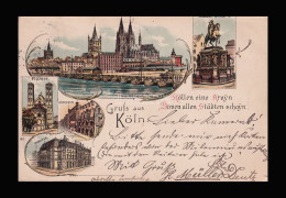 KÖLN 1896. (!) Litho Képeslap - Other & Unclassified