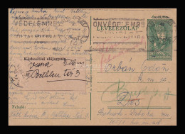 II. VH 1941-43. Zsidó Munkaszolgálatos Levelezés 7db Cezúrázott Díjjegyes Levlap Budapest > Lőrincfalva ( Orbán Ödön ) - Brieven En Documenten