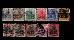 Deutsches Reich 083- 93  Germania Gestempelt Used (1) - Used Stamps