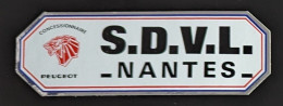 AUTOCOLLANT S.D.V.L. NANTES - LOIRE ATLANTIQUE - CONCESSIONNAIRE PEUGEOT - AUTOMOBILE VOITURE - MAGASIN COMMERCE - Pegatinas