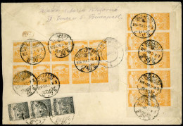 BUDAPEST 1926. Ajánlott Levél 23 Bélyeges Inflációs Bérmentesítéssel Romániába Küldve - Briefe U. Dokumente