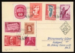 1949. 8 Db Különféle 60f-es, Hhelyi Levlapon! (Visnyovszki Gyűjtemény) - Lettres & Documents