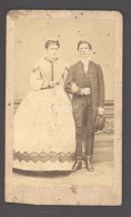 ARAD 1860-65. Auerbach és Kozmata : Házaspár, Visit Fotó - Ancianas (antes De 1900)