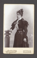 ESZTERGOM 1890. Klomann : Hölgy, Visit Fotó - Anciennes (Av. 1900)