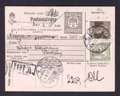 BUDAPEST 1920. Kiegészített , Díjjegyes Postautalvány ( Károly és Zita Egymásra Néznek :) ) - Covers & Documents