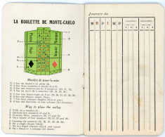 1910-20. Monte Carlo Kaszinó ,jegyzet Füzet , A Kaszinó Ajándéka Volt, Használatlan! Ritka Darab4 - Non Classés