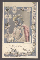 SZÁZADFORDÚLÓS Szecessziós Képeslap 1899 - Vor 1900