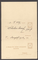 ADÓINTÉS 1885-86. 3db Teljes Díjjegyes Adóintés A,D,H - Cartas & Documentos
