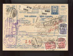 KALOCSA 1929. Dekoratív, Céges, Csomagszállító Svájcba Küldve - Covers & Documents