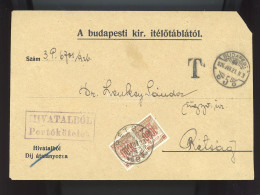 RÉTSÁG 1926. Levél Budapestről Inflációs Portózással - Lettres & Documents