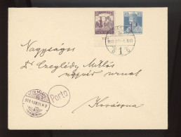 KOVÁSZNA 1918. Levél Szükség Portózással - Lettres & Documents