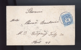 1894. 10Kr-os Levél Az USA-ba Küldve - Cartas & Documentos