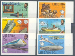 Liberia 1976 Mi 997-1002B MNH  (ZS5 LBR997-1002B) - Airships