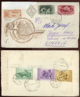 MISKOLC 1958. Ajánlott FDC Romániába Küldve - Lettres & Documents