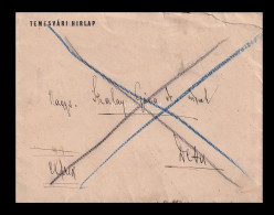 TEMESVÁR 1905. A Temesvári Hírlap, Főszerkesztőjének Expressz Postázott Levele  Dettára - Zonder Classificatie