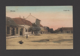 BICSKE 1916. Vásár Tér, Régi Képeslap - Hongrie