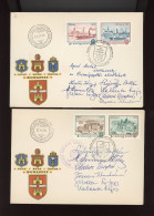 BUDAPEST 1974. 2db FDC Aláírásokkal Apró Antal Mininszter Elvtársnak, Az Országgyűlés Emlékére - Lettres & Documents