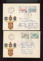 BUDAPEST 1974. 2db FDC Aláírásokkal Apró Antal Mininszter Elvtársnak, Az Országgyűlés Emlékére - Cartas & Documentos