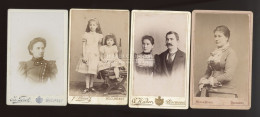 BUCURESCI 1880-1900. 4db Visit Fotó, Különféle Műhelyekből - Old (before 1900)