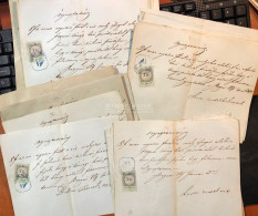 SZEGVÁR 1869-74. Dekoratív 7Kr-os Nyugta, érdekes Tétel, Helytörténeti Vonatkozásokksal, Nyomás Eltérésekkel! - Cartas & Documentos