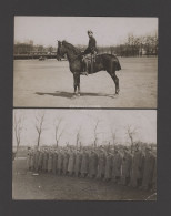 I.VH Katonák, 2db Fotós Képeslap, Schaffer Budapest - Guerre, Militaire