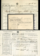 ANTIKVÁRIUM KÖNYVKERESKEDÉS 1897-1904 . Révai Testvérek 3db Fejléces, Céges Számla, Budapest, Váczi Utca - Non Classés