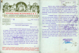 BUDAPEST 1918. Stephaneum Nyomda, Fejléces, Céges Levél - Unclassified