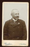 LIPPA 1890. Ca. Klein Simon : Férfi, Visit Fotó (szakirodalomban Ismeretlen ) - Anciennes (Av. 1900)