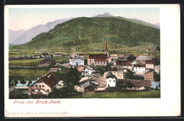 AK Bruck-Fusch, Ortsansicht Mit Kirche Und Bewaldeten Hügeln  - Autres & Non Classés