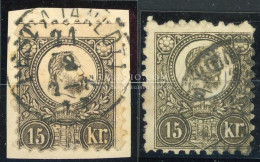 1871. Réznyomat 2db Szép, Eltérő Színű 15Kr-os - Cartas & Documentos