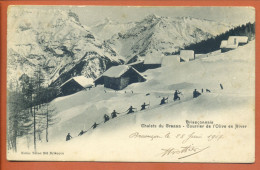 CPA 05 Hautes Alpes Briançonnais  – Chalets Du Granon, Courrier De L’Ollive En Hiver, Chasseurs Alpins - Briancon