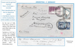 LATI 1941 Cruiser Admiral GRAF SPEE Argentina ISLA MARTIN GARCIA Air Mail Cover German Marines GERMANY Ad Censorship - Vliegtuigen